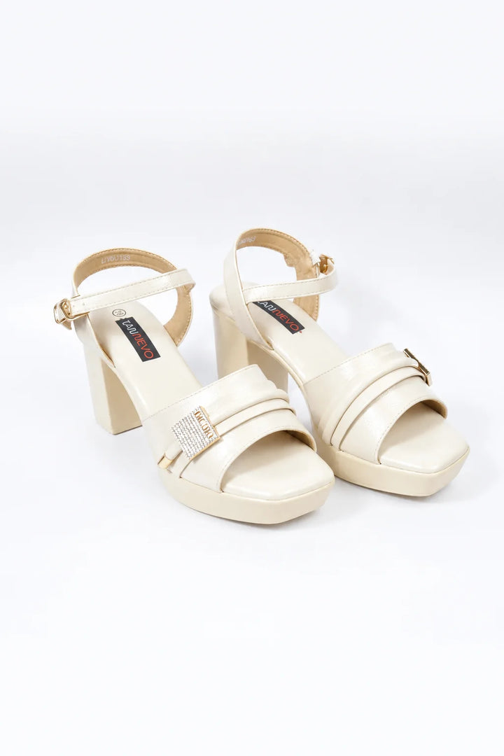 Elegant Beige Designer Sandal