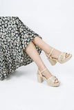 Elegant Beige Designer Sandal