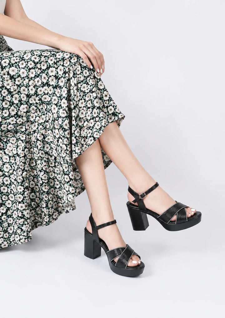 Luxury Black Fashion Sandal