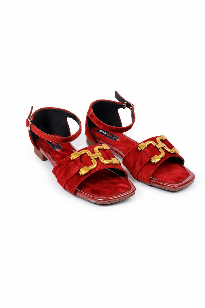 Elegant Maroon Soft Sandal