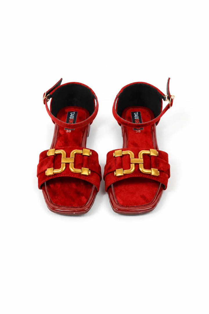 Elegant Maroon Soft Sandal