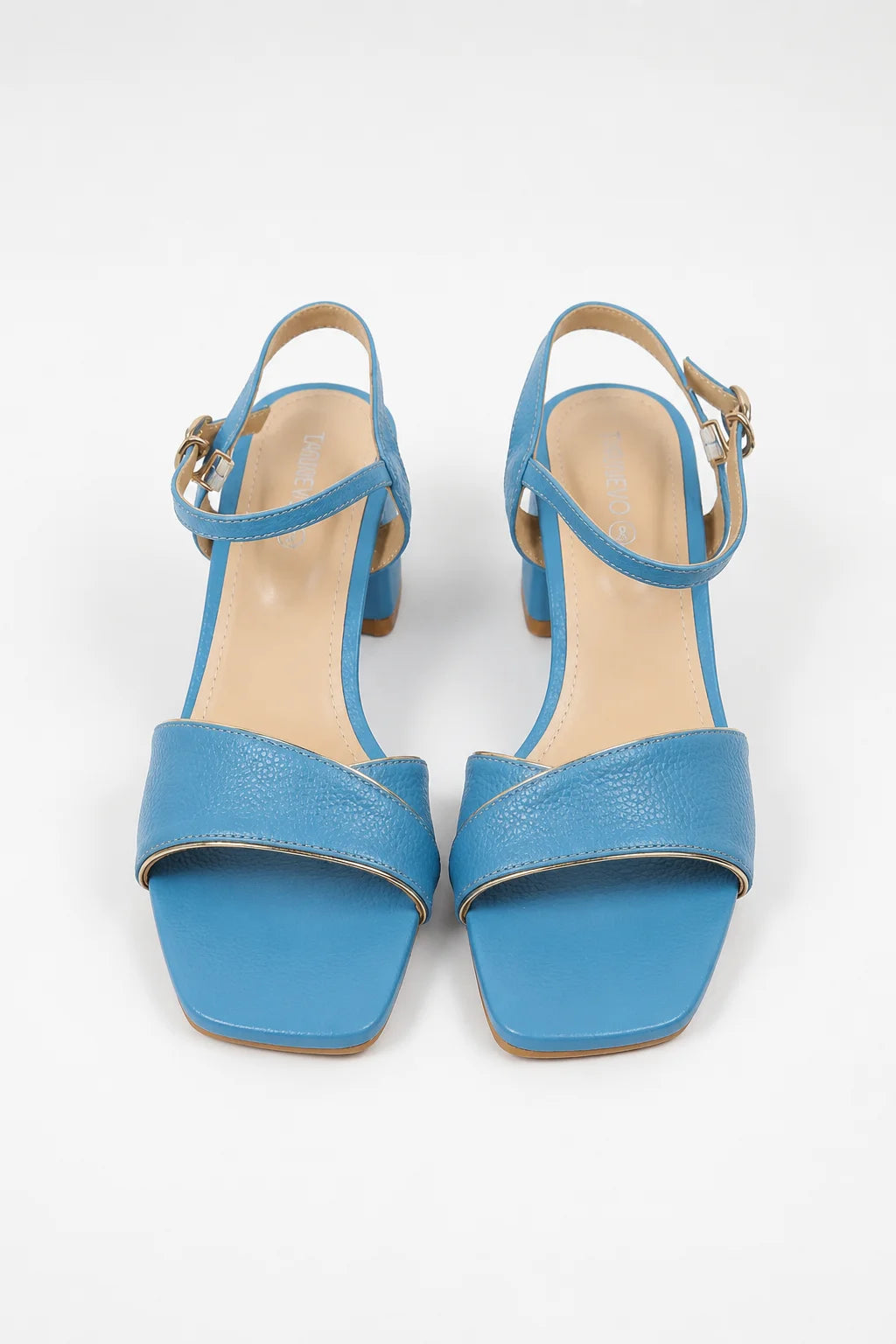 Stylish Blue Leather Sandal