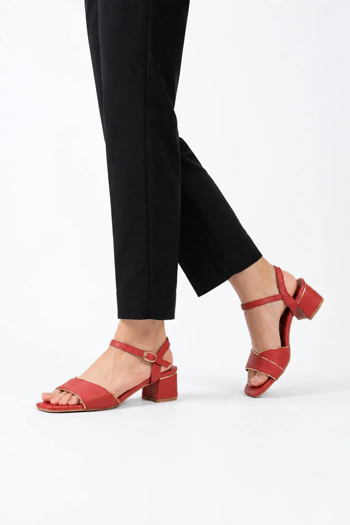 Stylish Maroon Leather Sandal