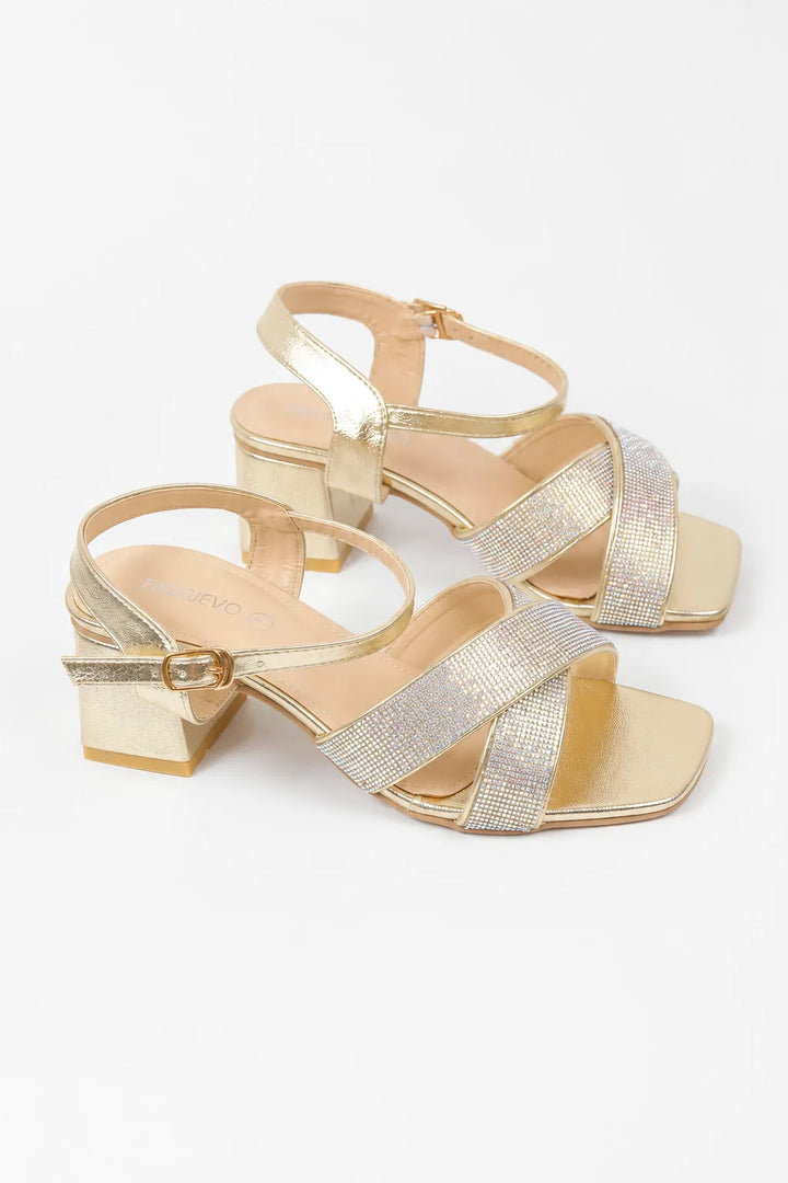 Elegant Gold Casual Sandal