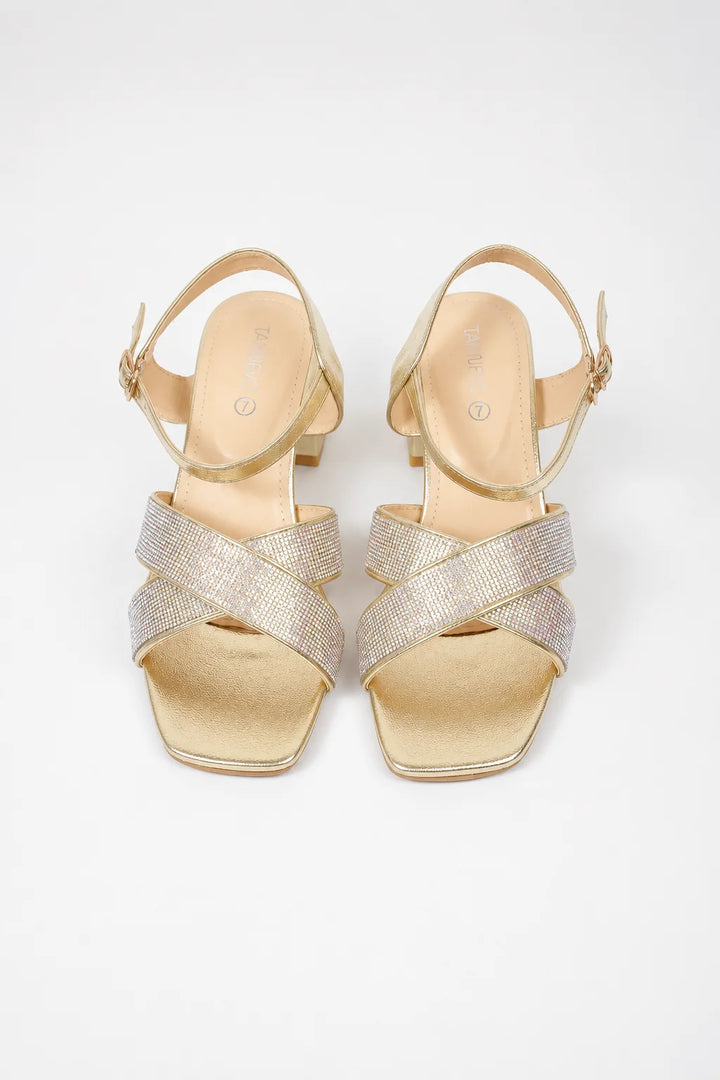Elegant Gold Casual Sandal