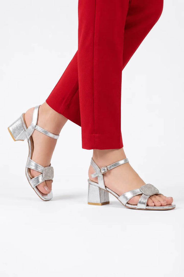 Premium Silver Stylish Sandal