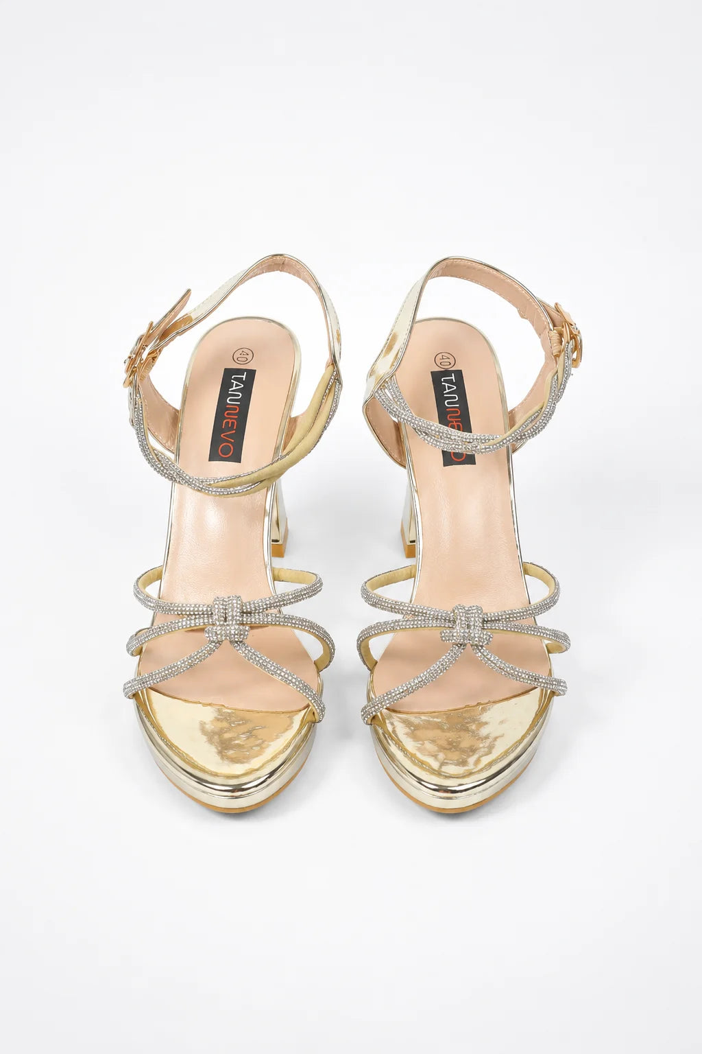 Gold Luxe Evening Sandal