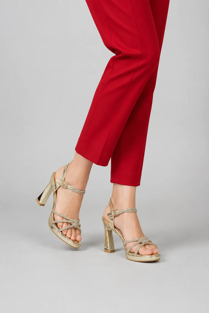 Gold Luxe Evening Sandal