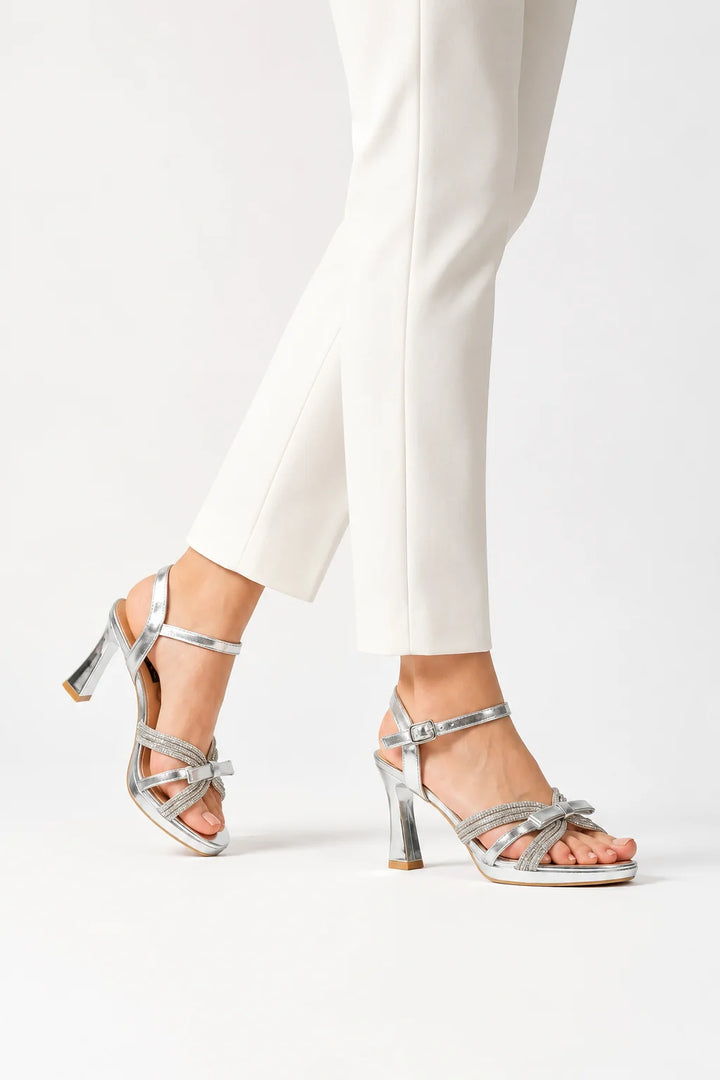 Silver Classic Dress Sandal