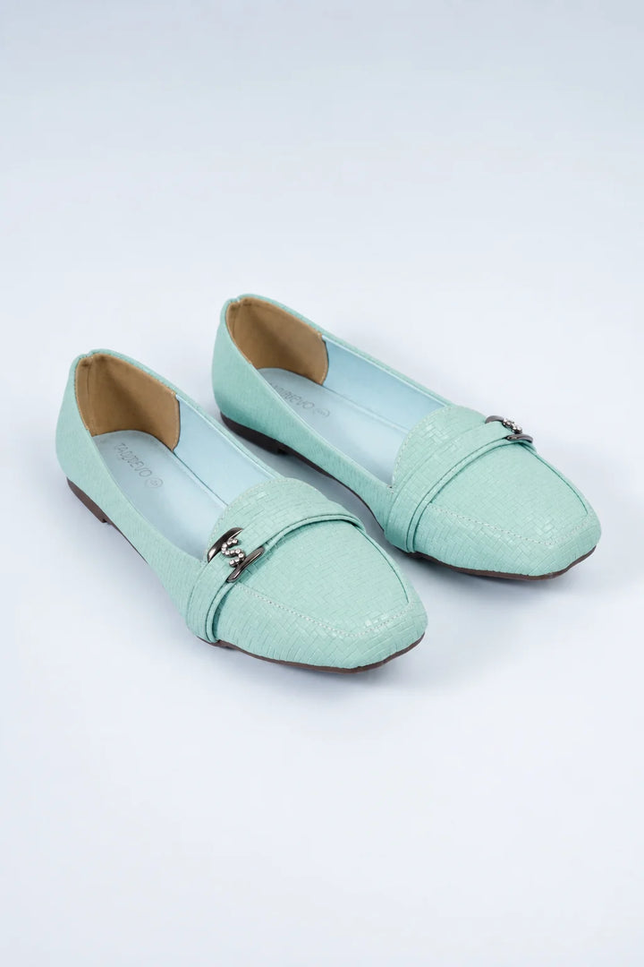 Ash Green Elegant Soft Pumps