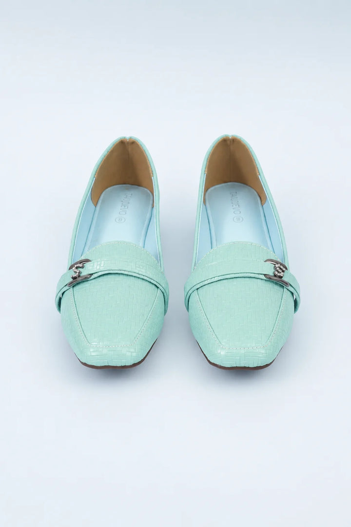 Ash Green Elegant Soft Pumps