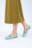 Ash Green Elegant Soft Pumps