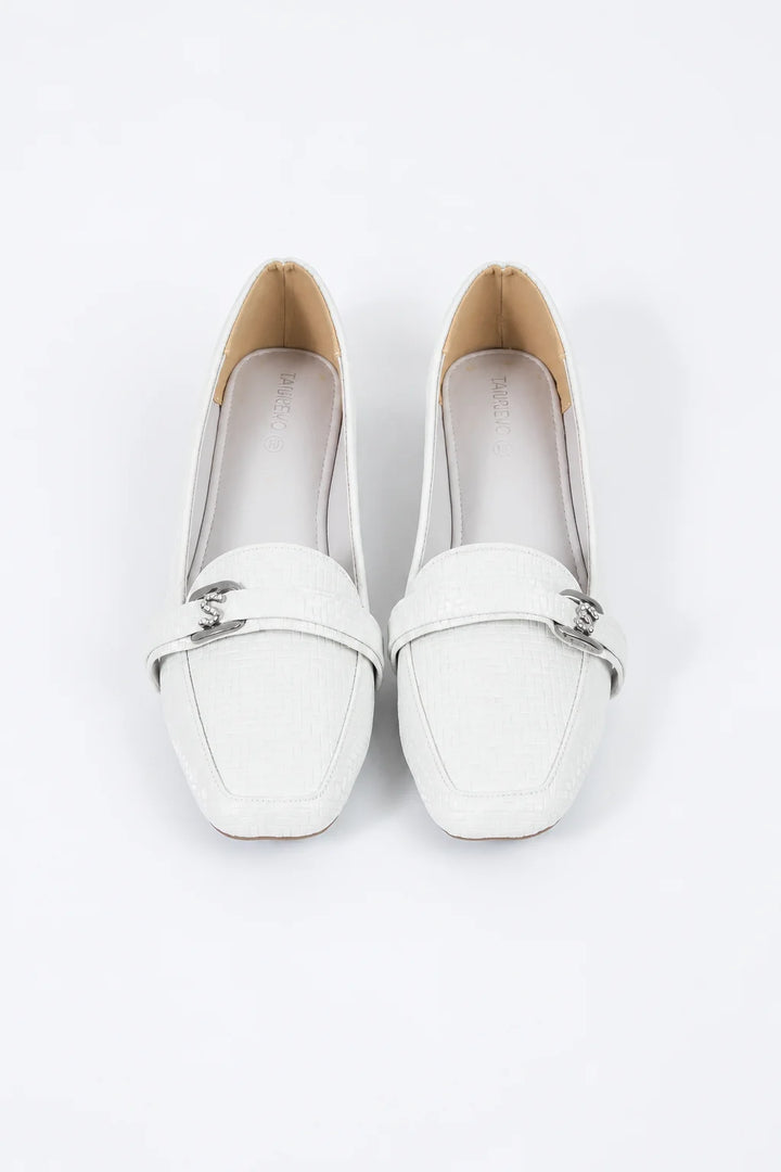 Cream Elegant Soft Pumps