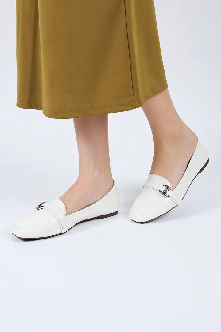 Cream Elegant Soft Pumps