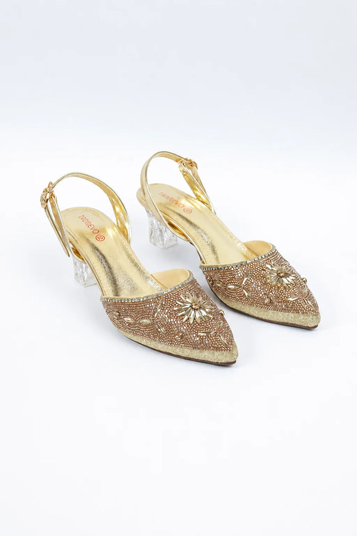 Gold Luxe Signature Coat Shoe