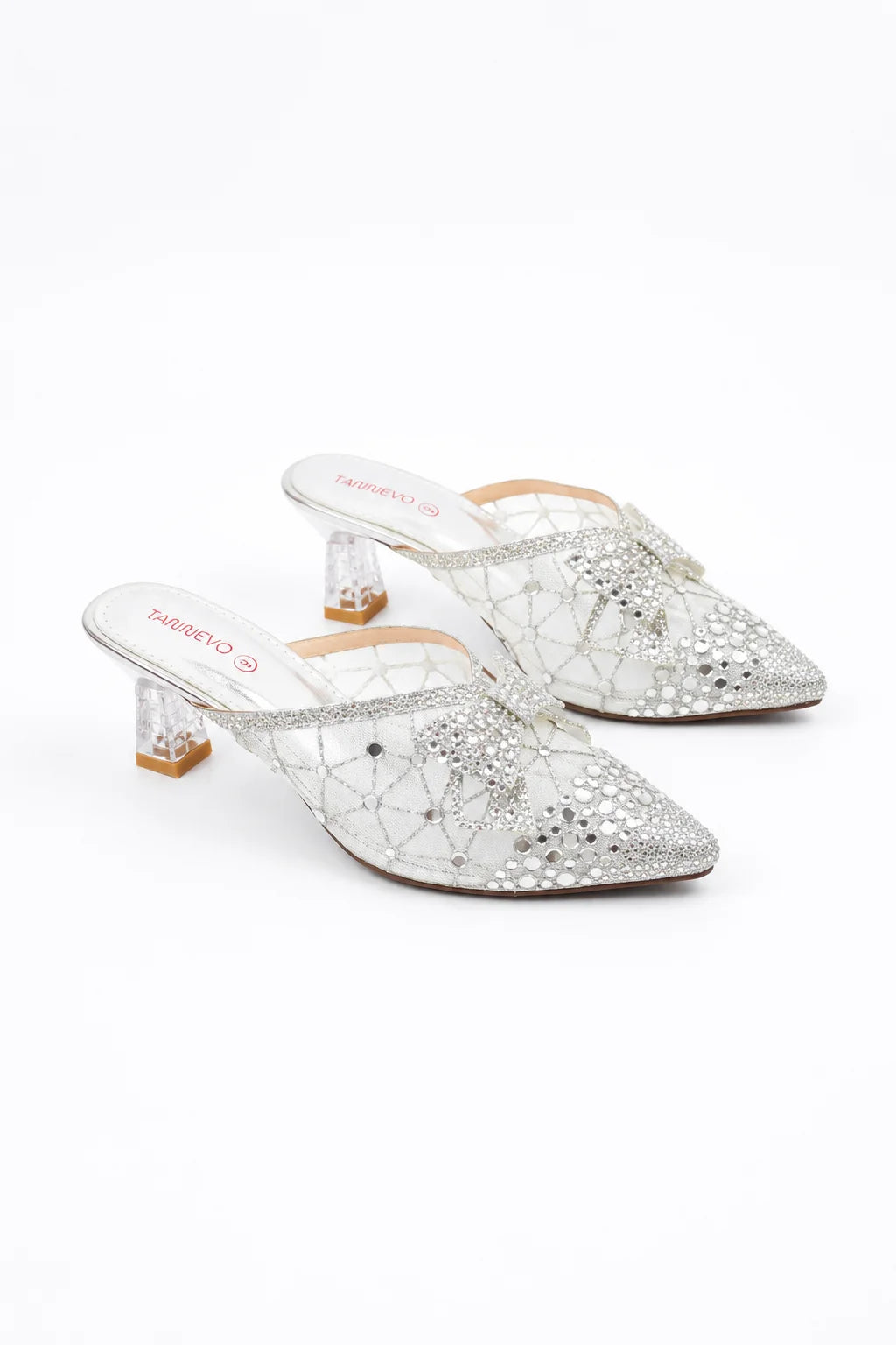 Silver Refined Occasion Coat Shoe