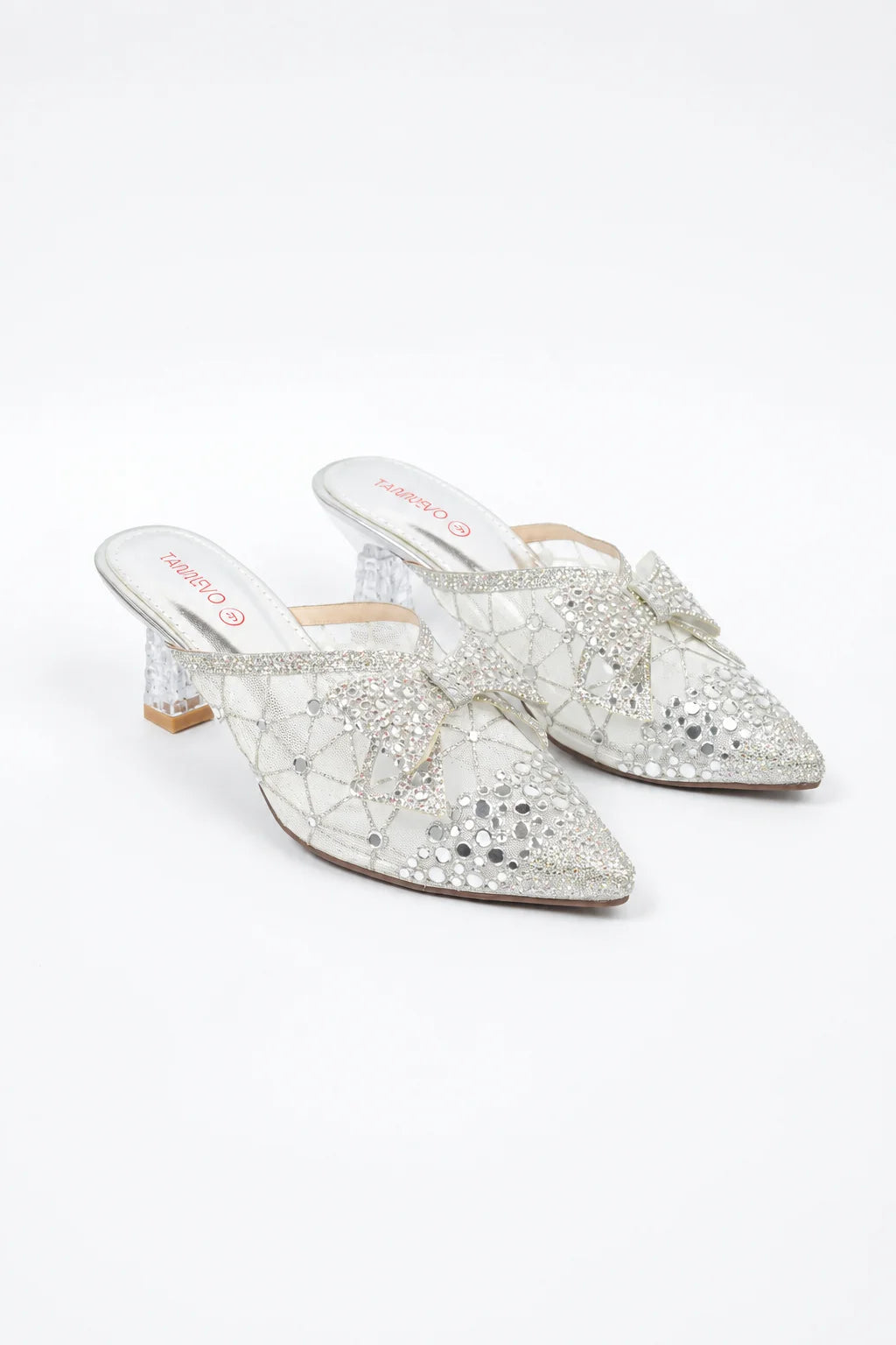 Silver Refined Occasion Coat Shoe