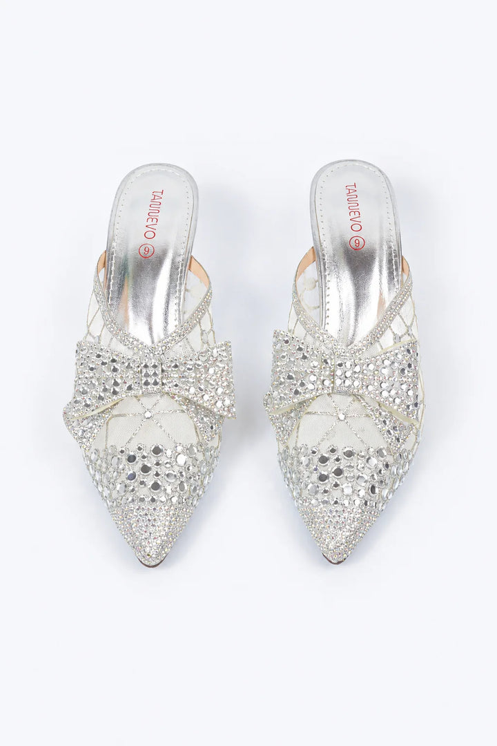 Silver Refined Occasion Coat Shoe