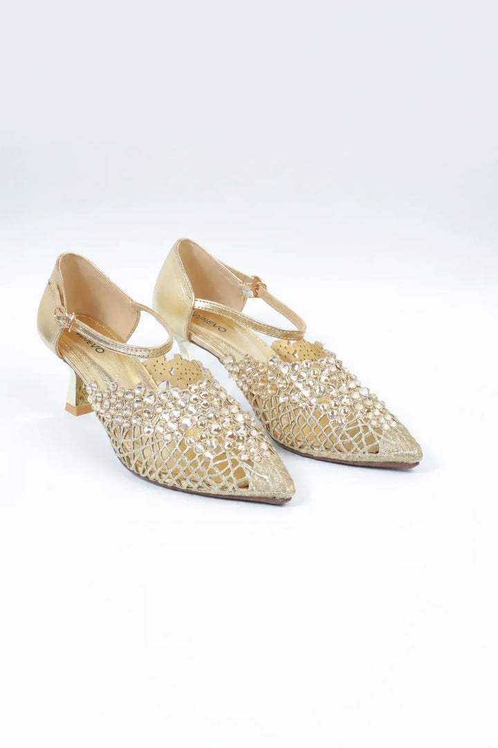 Gold Regal Glam Coat Shoes