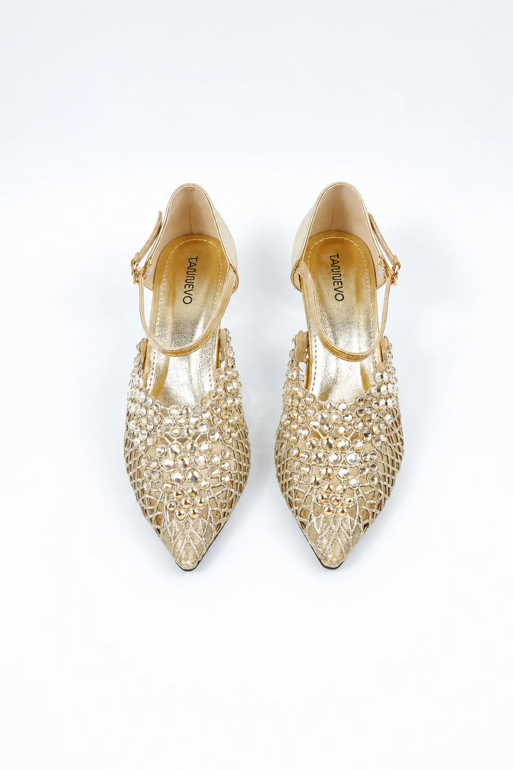 Gold Regal Glam Coat Shoes