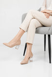 Beige Court Style Formal Shoe