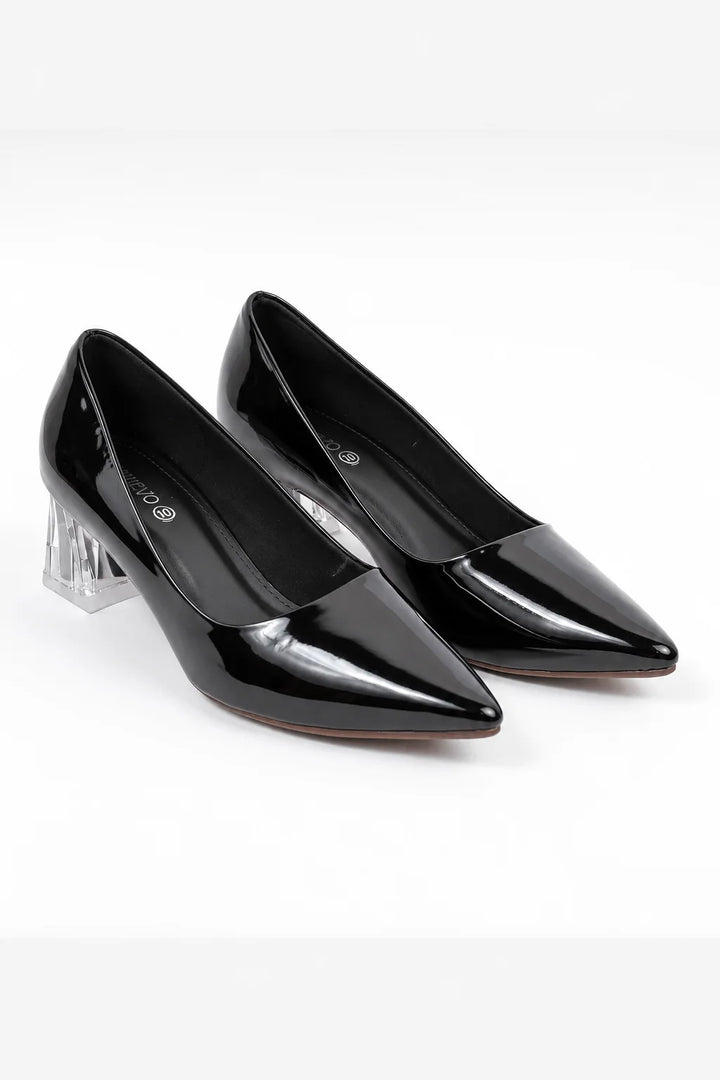 Black Court Style Formal Shoe