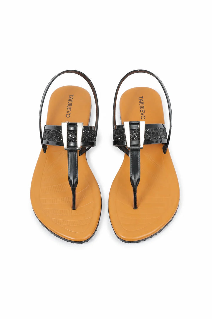Black Everyday Comfort Chappal
