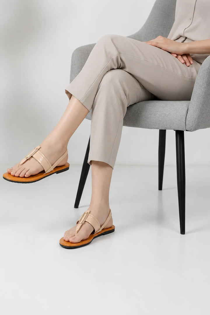 Cream Casual Soft Chappal