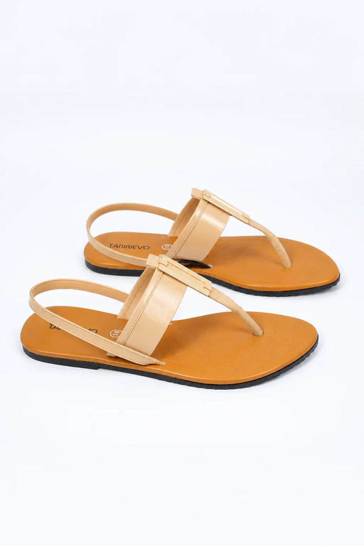 Cream Casual Soft Chappal