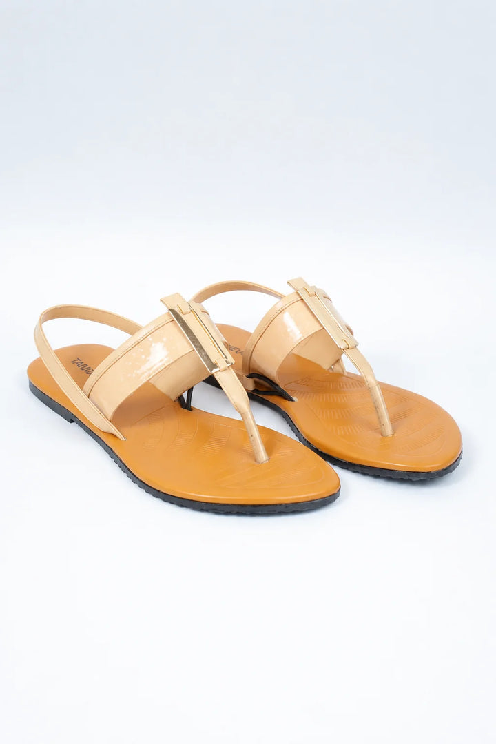 Cream Casual Soft Chappal
