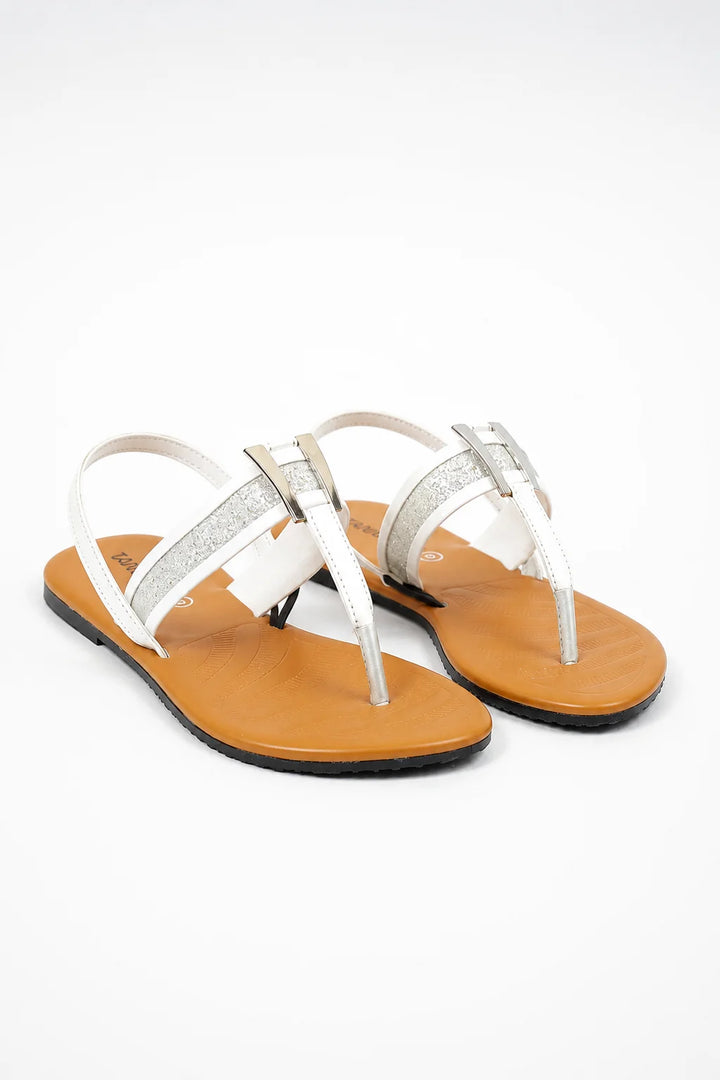 White Everyday Comfort Chappal