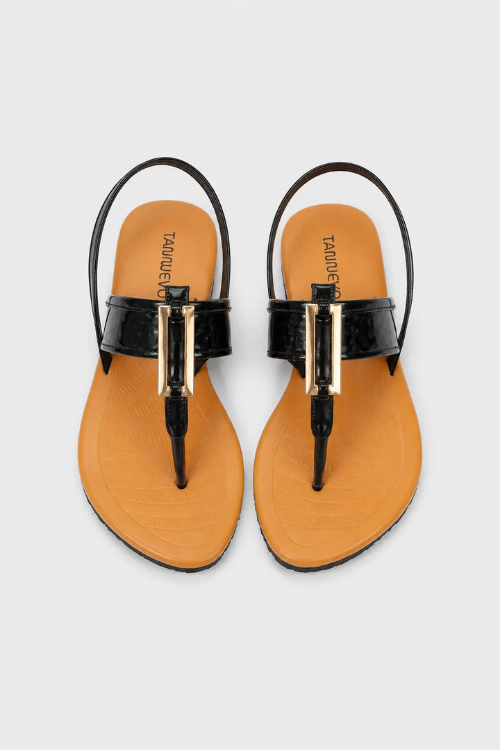 Black Casual Soft Chappal
