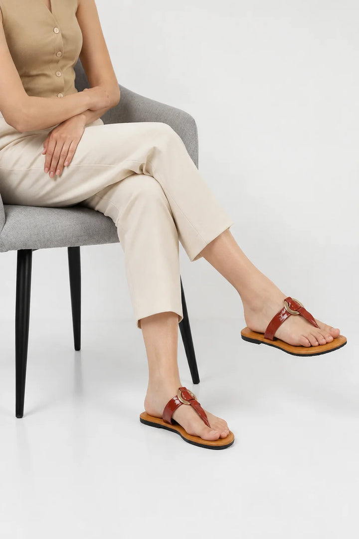 Maroon Classic Daily Chappal