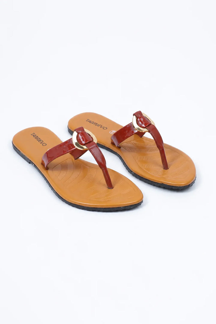 Maroon Classic Daily Chappal