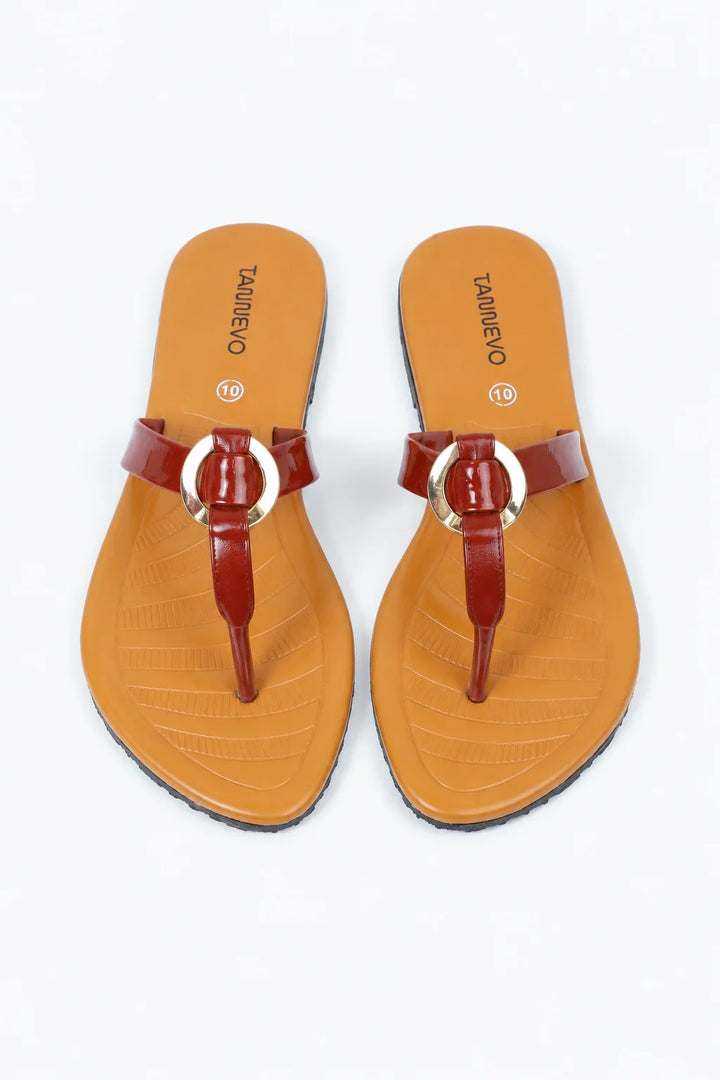 Maroon Classic Daily Chappal