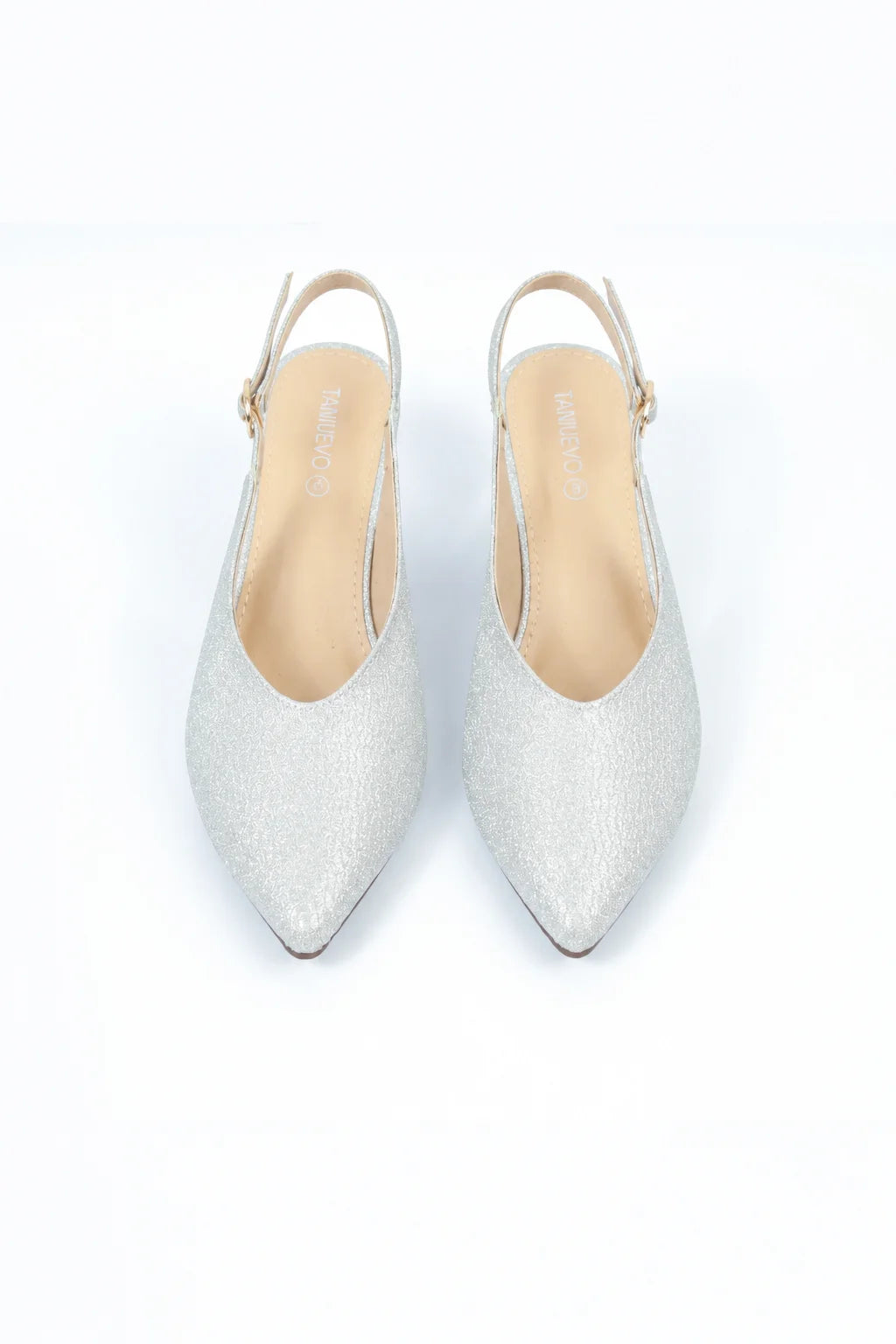 Silver Elegance Statement Coat Shoe