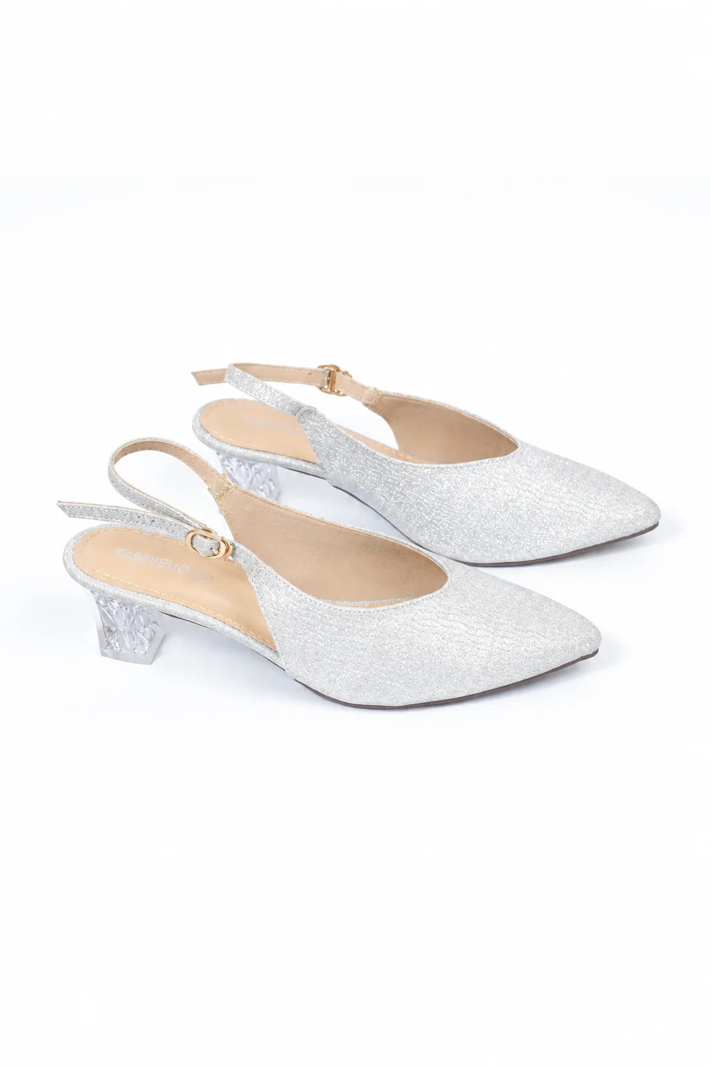 Silver Elegance Statement Coat Shoe