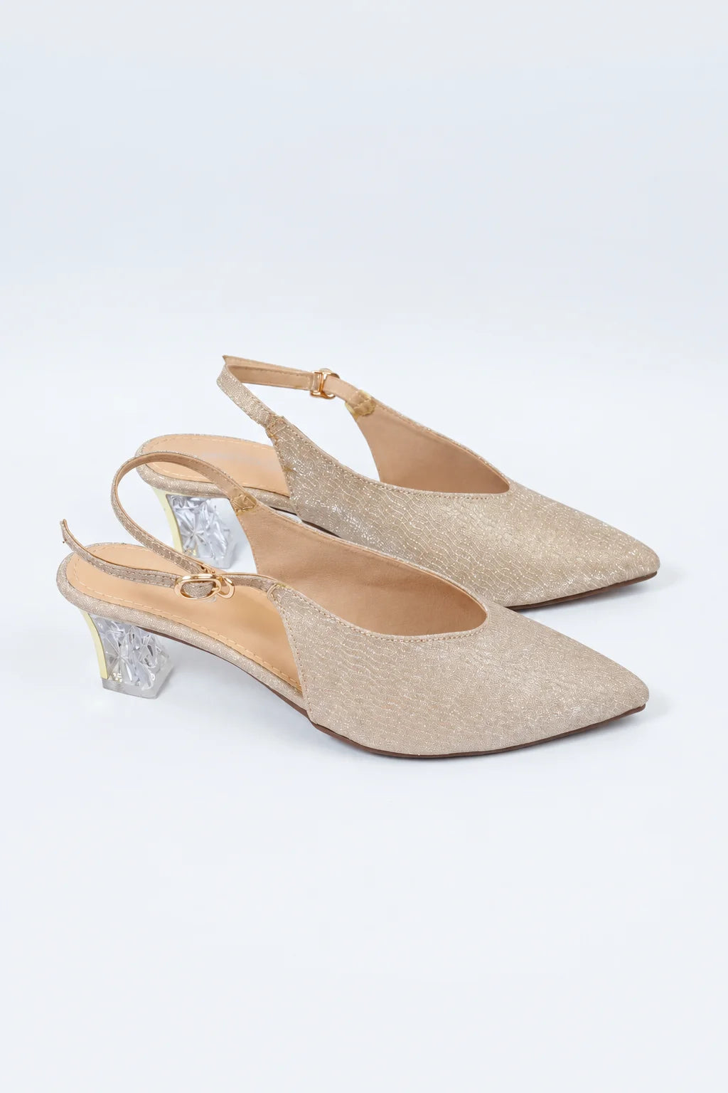 Peach Elegance Statement Coat Shoe