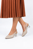 Peach Elegance Statement Coat Shoe