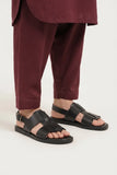 Classic Black Leather Sandal