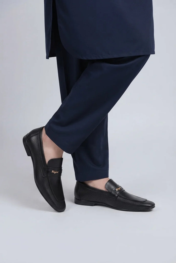 Black Daily Wear Formal Leather Shoes