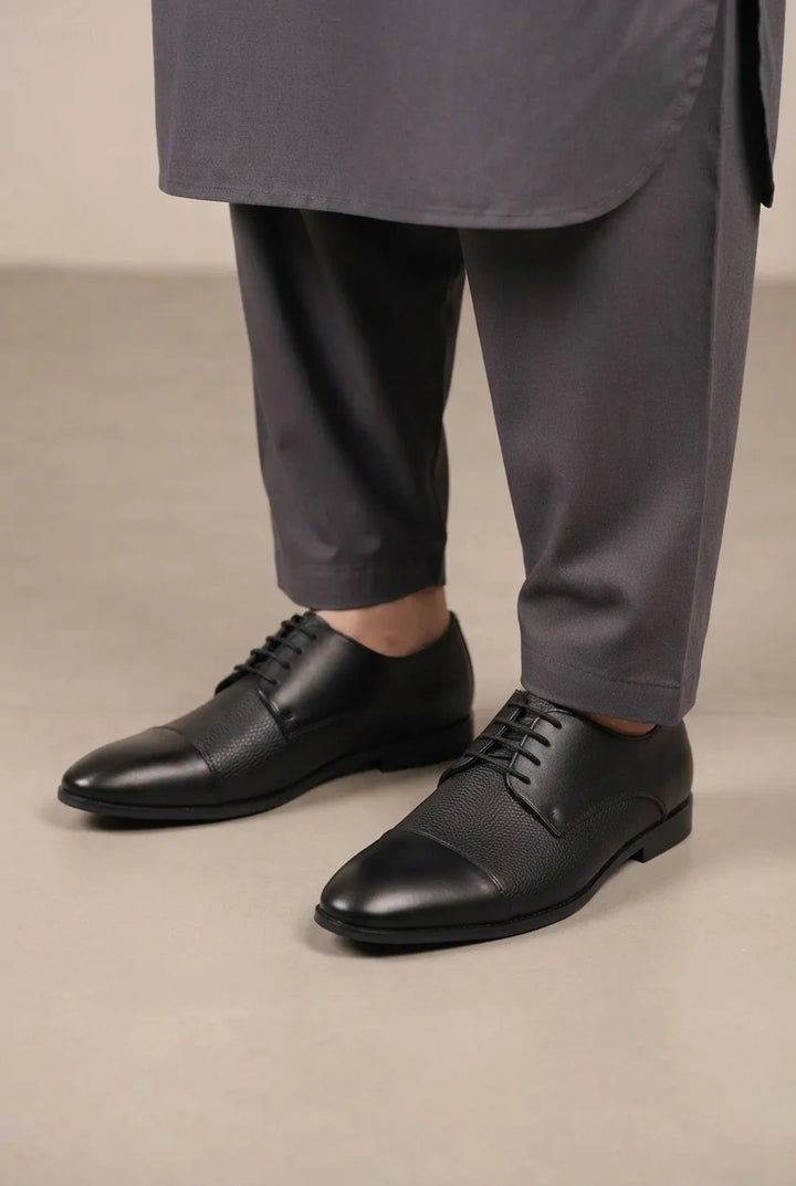 Black Stylish Work Formal Leather Shoes
