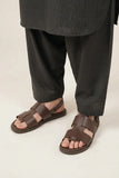 Classic Dark Brown Leather Sandal
