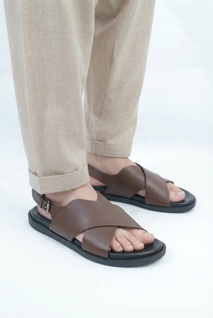 Brown Backstrap Leather Sandal