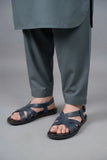 Premium LRD Navy Blue Leather Sandal