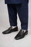 Black Sharp Look Formal Leather Shoes