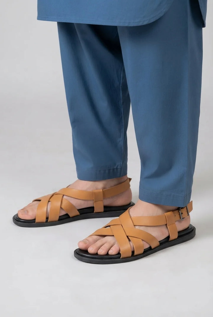 Premium LRD Tan Leather Sandal