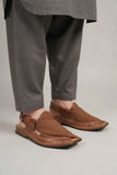 Dark Brown Smart Zalmi Urban Casual Leather Shoes