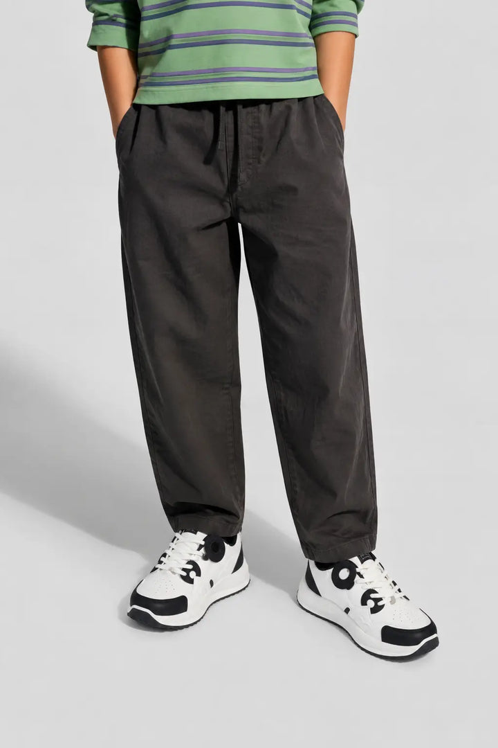White/Black Casual Sport Jogger Sneakers