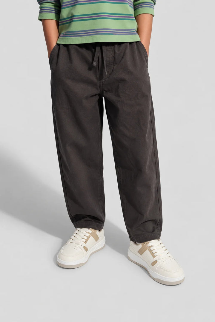 White/Mashroom Premium Jogger Sneakers
